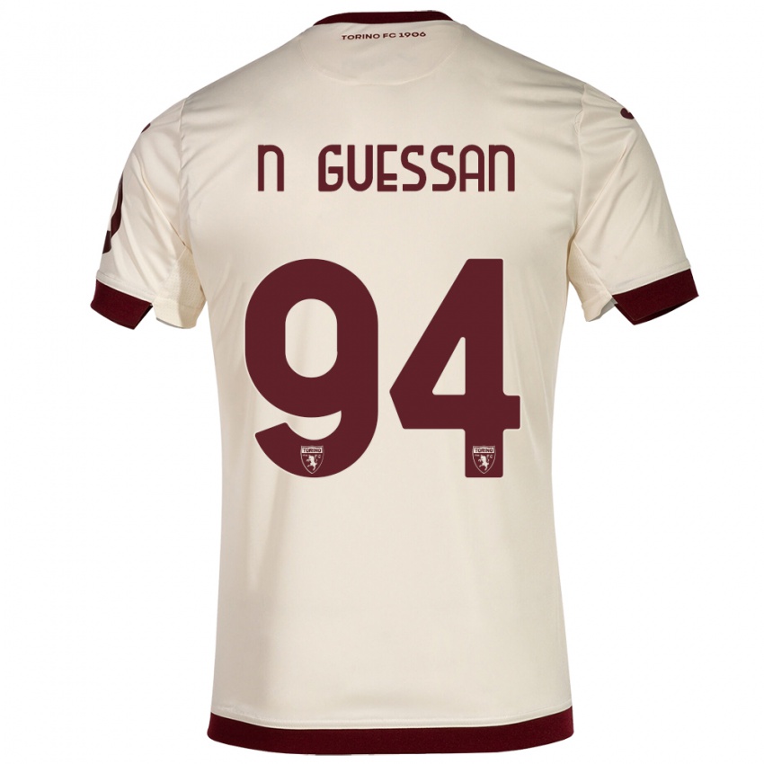 Niño Camiseta Ange Caumenan N'guessan #94 Champán 2ª Equipación 2023/24 La Camisa Perú