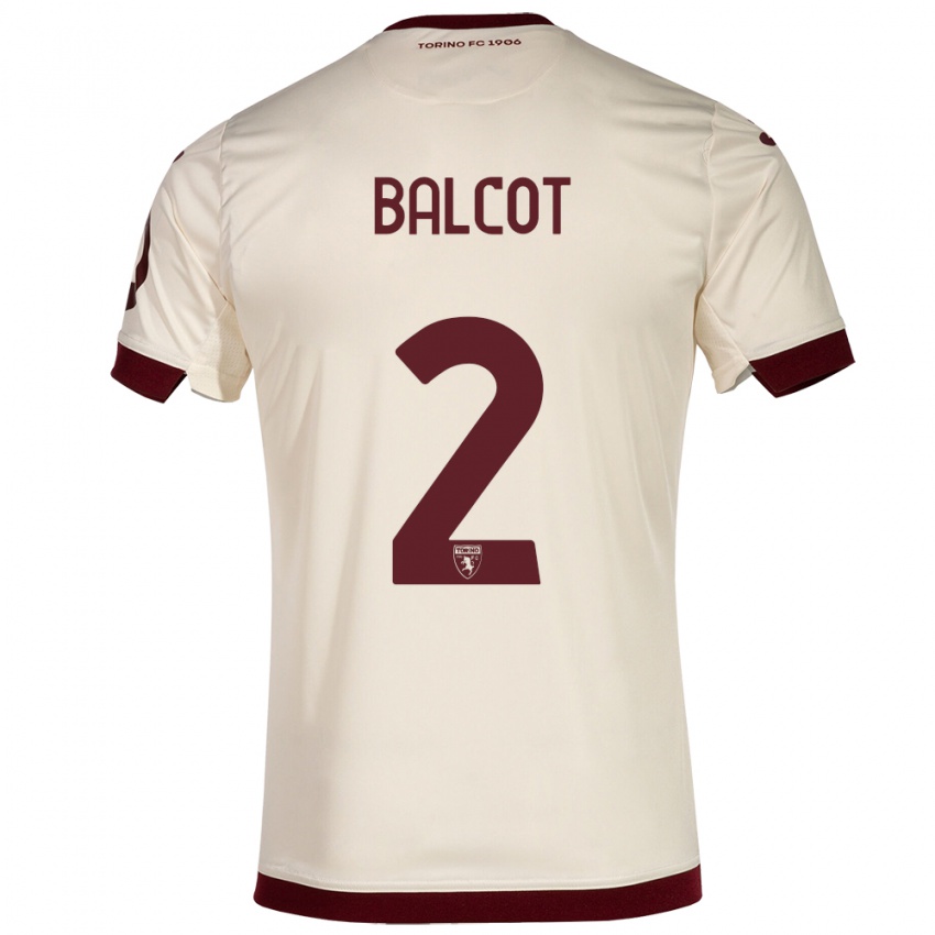 Niño Camiseta Côme Bianay Balcot #2 Champán 2ª Equipación 2023/24 La Camisa Perú