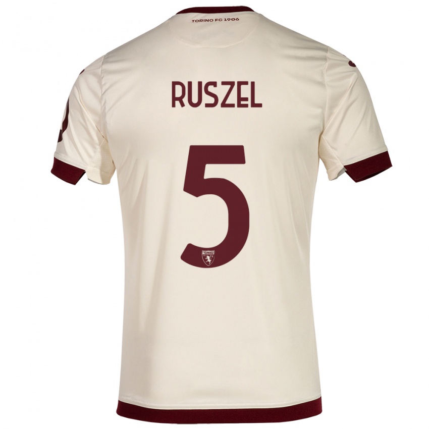 Niño Camiseta Marcel Ruszel #5 Champán 2ª Equipación 2023/24 La Camisa Perú