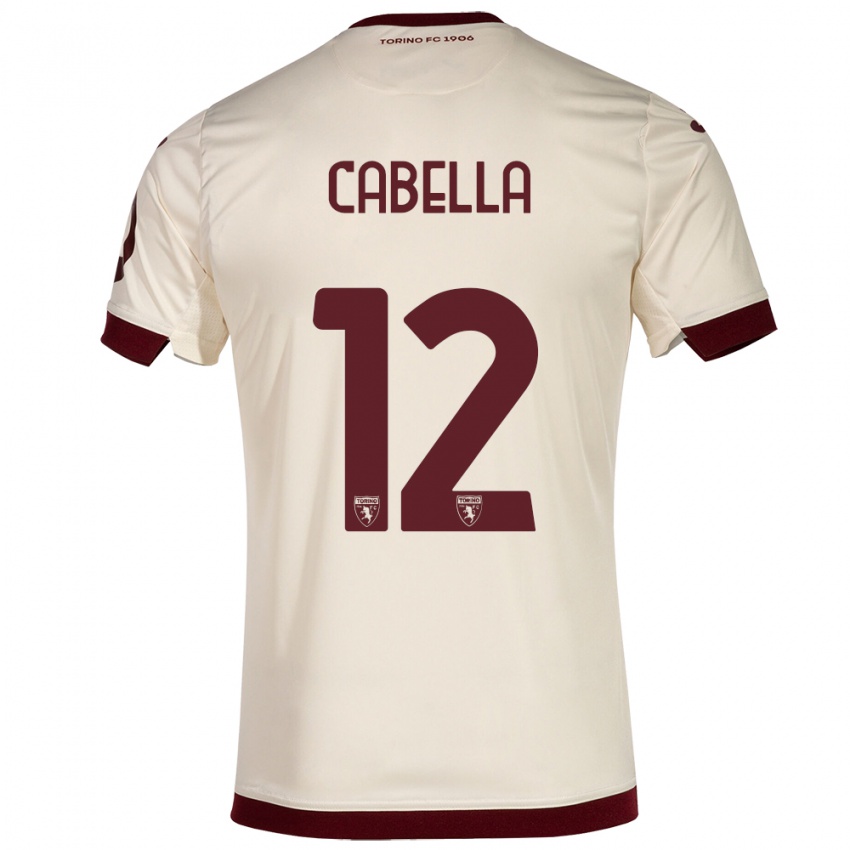 Niño Camiseta Matteo Cabella #12 Champán 2ª Equipación 2023/24 La Camisa Perú