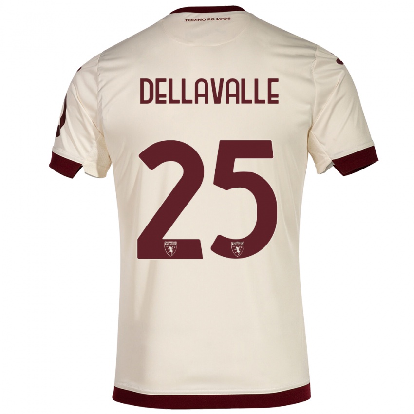 Niño Camiseta Alessandro Dellavalle #25 Champán 2ª Equipación 2023/24 La Camisa Perú