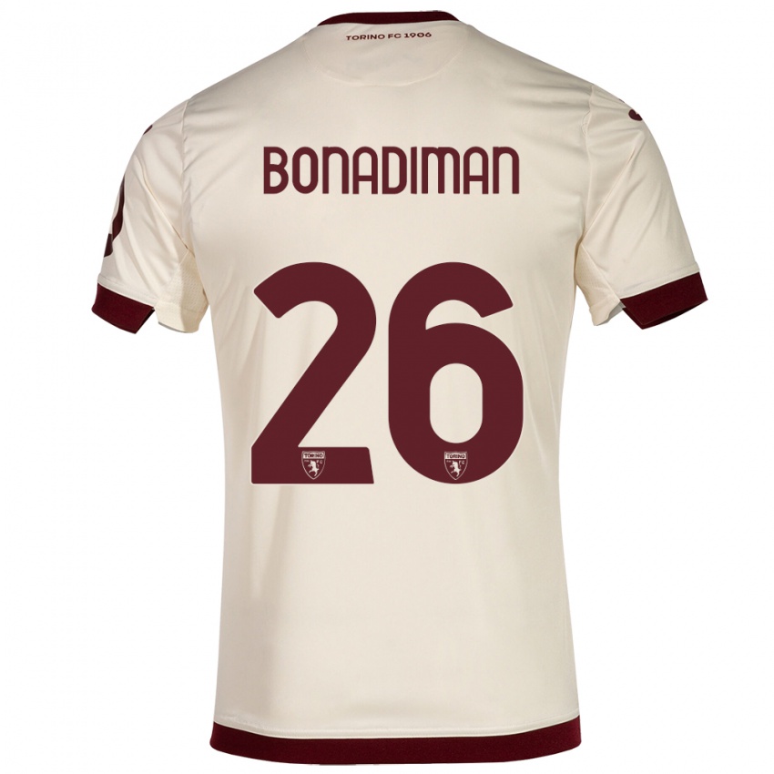 Niño Camiseta Matteo Bonadiman #26 Champán 2ª Equipación 2023/24 La Camisa Perú