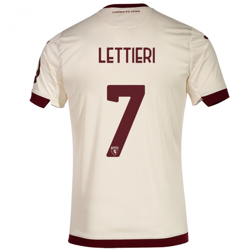 Niño Camiseta Jessica Lettieri #7 Champán 2ª Equipación 2023/24 La Camisa Perú