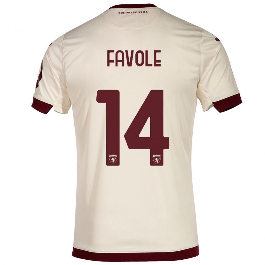 Niño Camiseta Annalisa Favole #14 Champán 2ª Equipación 2023/24 La Camisa Perú