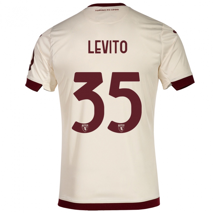 Niño Camiseta Isabeau Levito #35 Champán 2ª Equipación 2023/24 La Camisa Perú