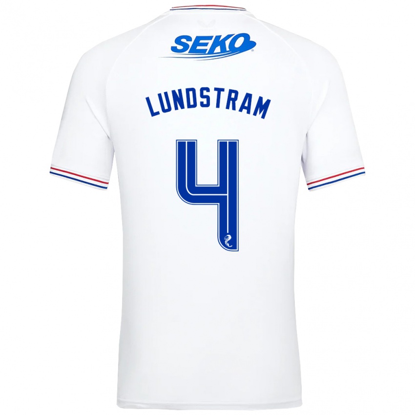 Niño Camiseta John Lundstram #4 Blanco 2ª Equipación 2023/24 La Camisa Perú