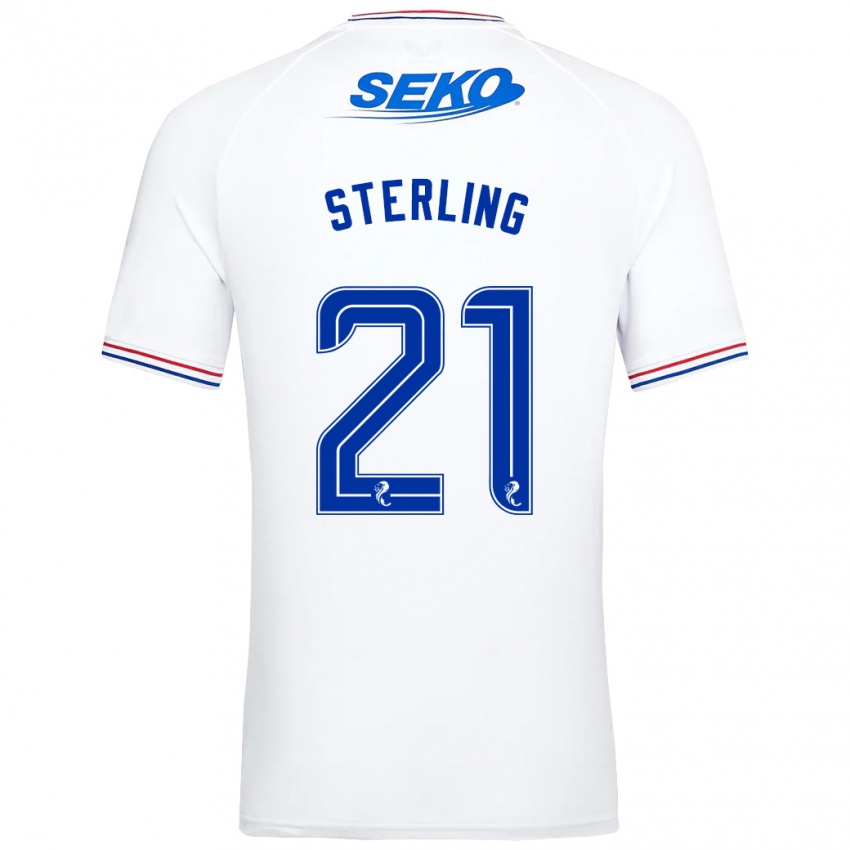 Niño Camiseta Dujon Sterling #21 Blanco 2ª Equipación 2023/24 La Camisa Perú