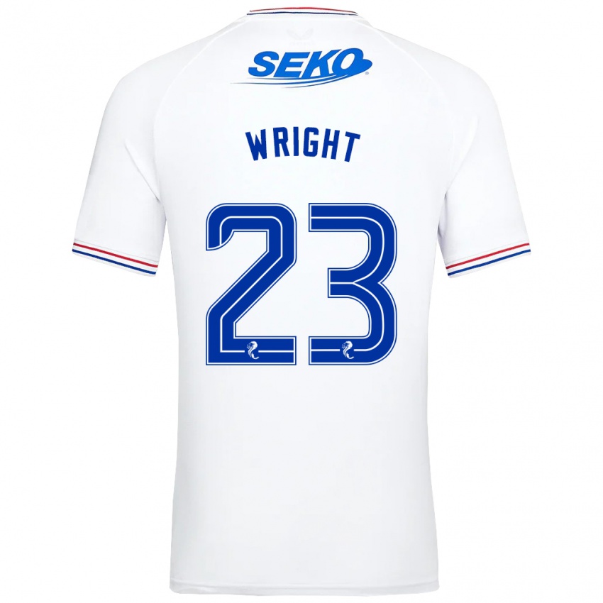 Niño Camiseta Scott Wright #23 Blanco 2ª Equipación 2023/24 La Camisa Perú