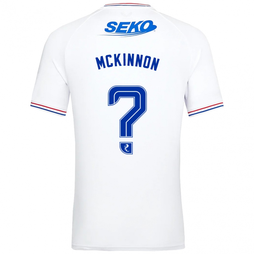 Niño Camiseta Cole Mckinnon #0 Blanco 2ª Equipación 2023/24 La Camisa Perú