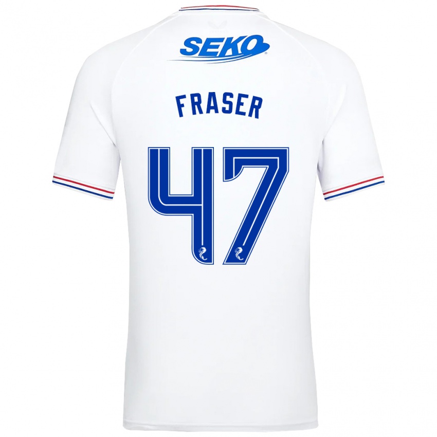 Niño Camiseta Robbie Fraser #47 Blanco 2ª Equipación 2023/24 La Camisa Perú