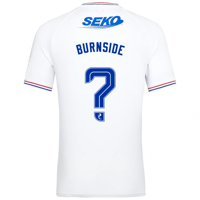 Niño Camiseta Callum Burnside #0 Blanco 2ª Equipación 2023/24 La Camisa Perú