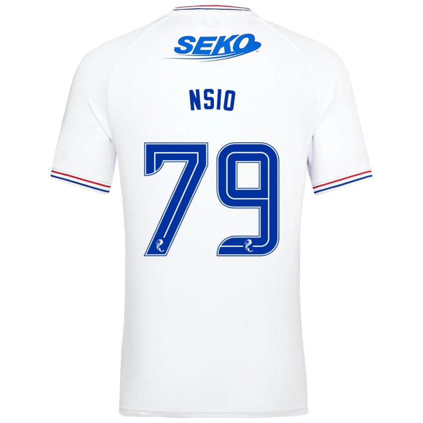 Niño Camiseta Paul Nsio #79 Blanco 2ª Equipación 2023/24 La Camisa Perú