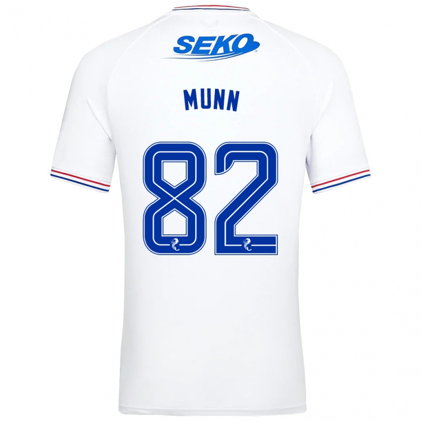 Niño Camiseta Mason Munn #82 Blanco 2ª Equipación 2023/24 La Camisa Perú