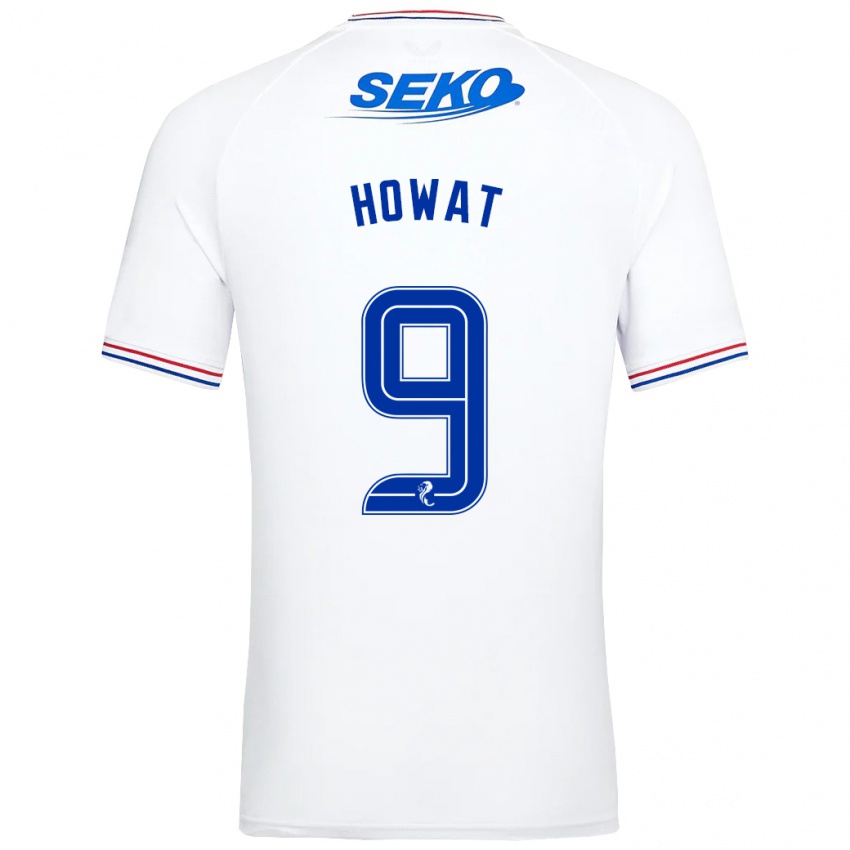 Niño Camiseta Kirsty Howat #9 Blanco 2ª Equipación 2023/24 La Camisa Perú