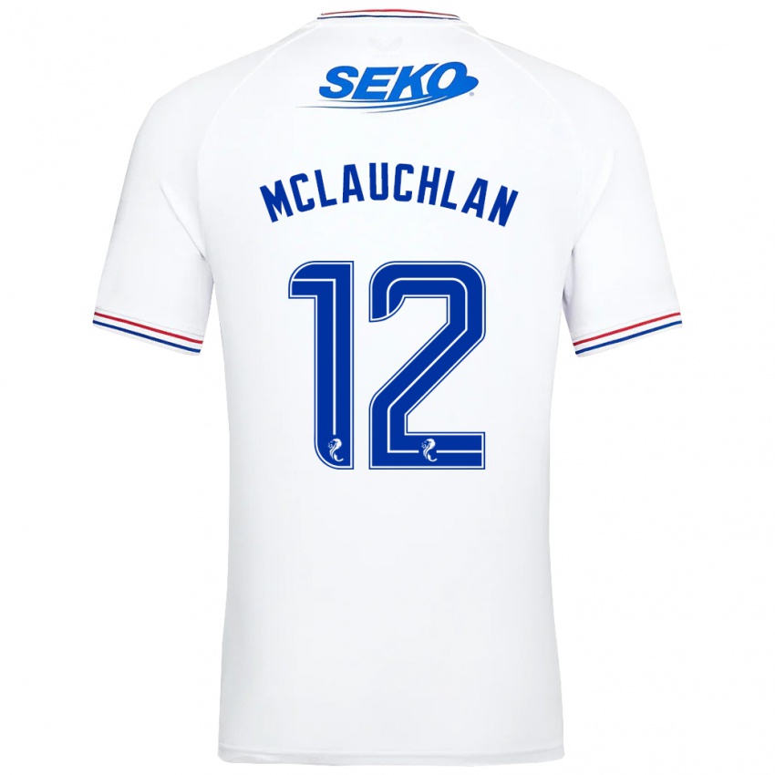 Niño Camiseta Rachel Mclauchlan #12 Blanco 2ª Equipación 2023/24 La Camisa Perú