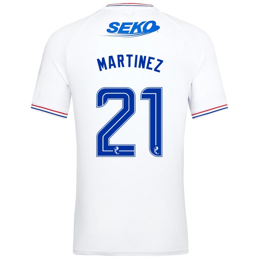 Niño Camiseta Lisa Martinez #21 Blanco 2ª Equipación 2023/24 La Camisa Perú