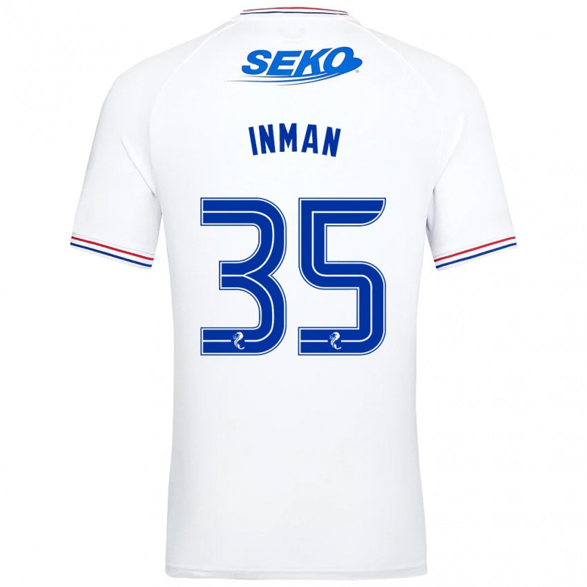 Niño Camiseta Lucy Inman #35 Blanco 2ª Equipación 2023/24 La Camisa Perú