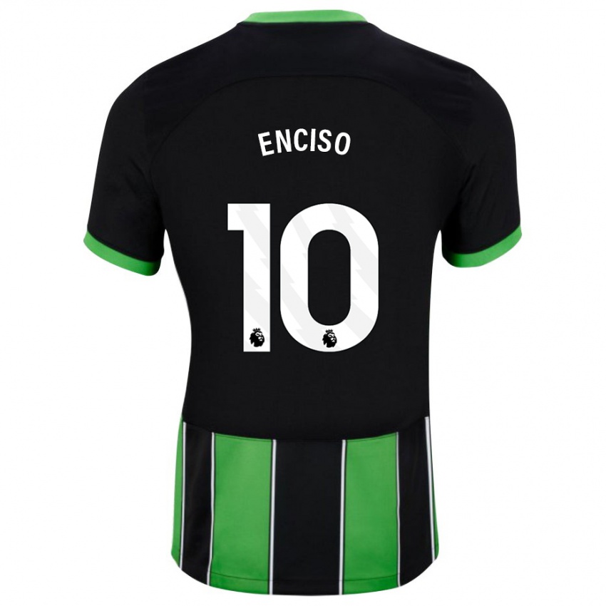 Niño Camiseta Julio Enciso #10 Verde Negro 2ª Equipación 2023/24 La Camisa Perú