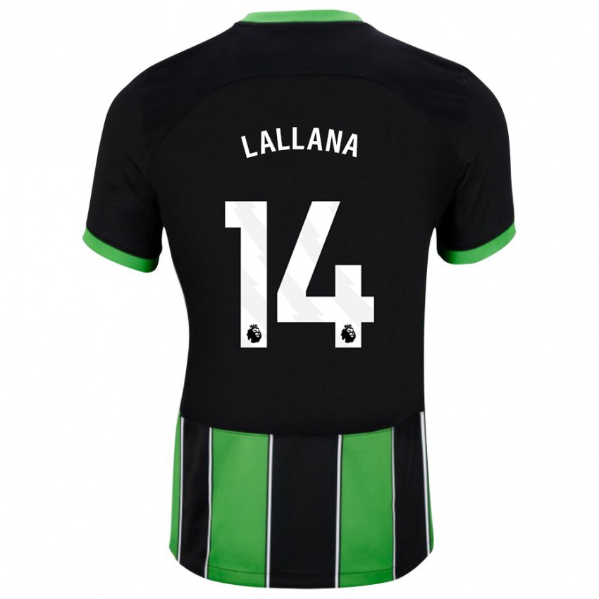 Niño Camiseta Adam Lallana #14 Verde Negro 2ª Equipación 2023/24 La Camisa Perú