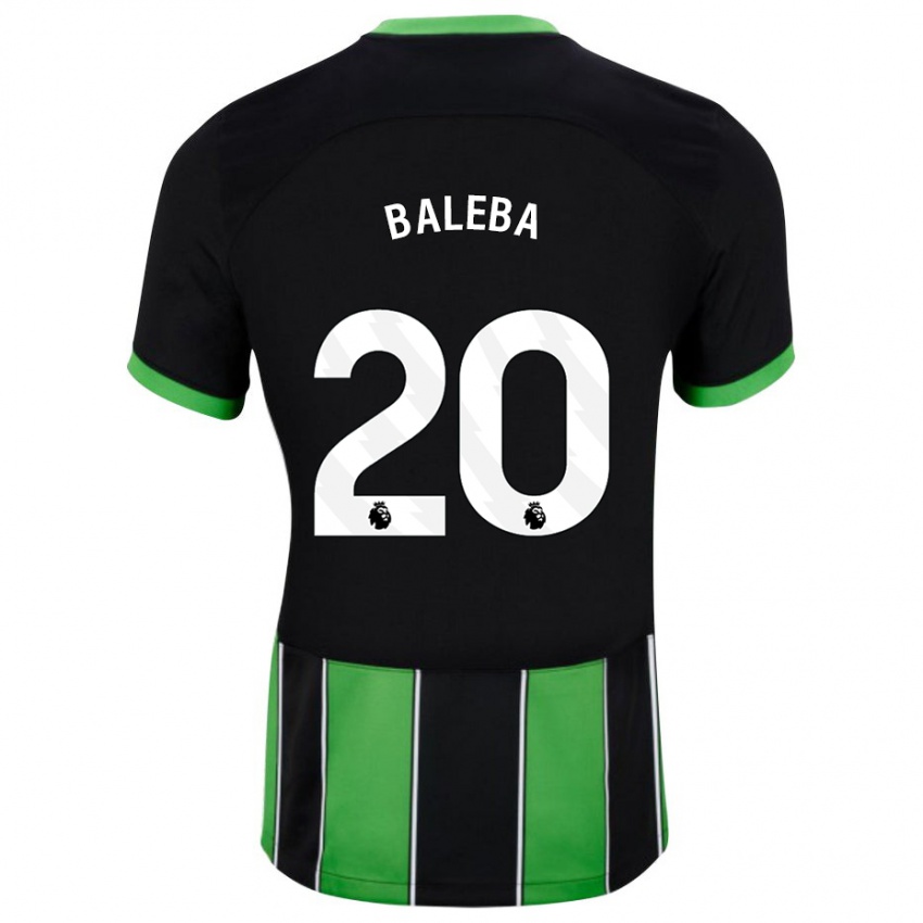 Niño Camiseta Carlos Baleba #20 Verde Negro 2ª Equipación 2023/24 La Camisa Perú