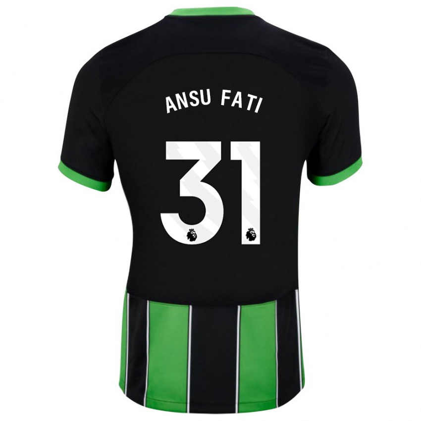 Niño Camiseta Ansu Fati #31 Verde Negro 2ª Equipación 2023/24 La Camisa Perú