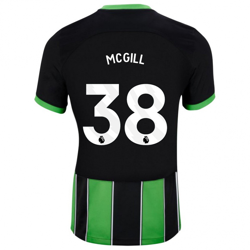 Niño Camiseta Tom Mcgill #38 Verde Negro 2ª Equipación 2023/24 La Camisa Perú