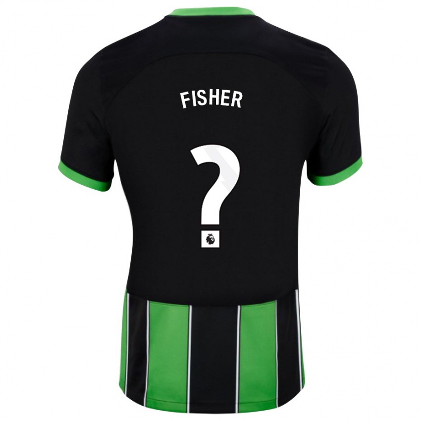 Niño Camiseta Hugo Fisher #0 Verde Negro 2ª Equipación 2023/24 La Camisa Perú