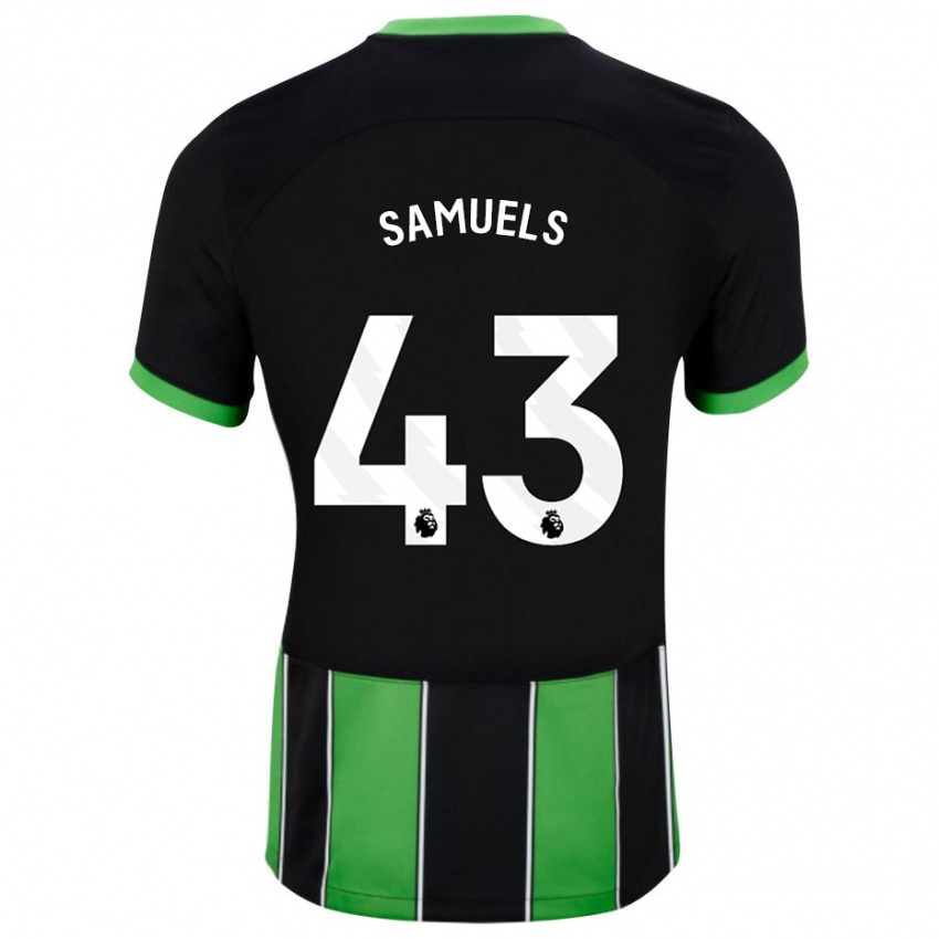 Niño Camiseta Imari Samuels #43 Verde Negro 2ª Equipación 2023/24 La Camisa Perú