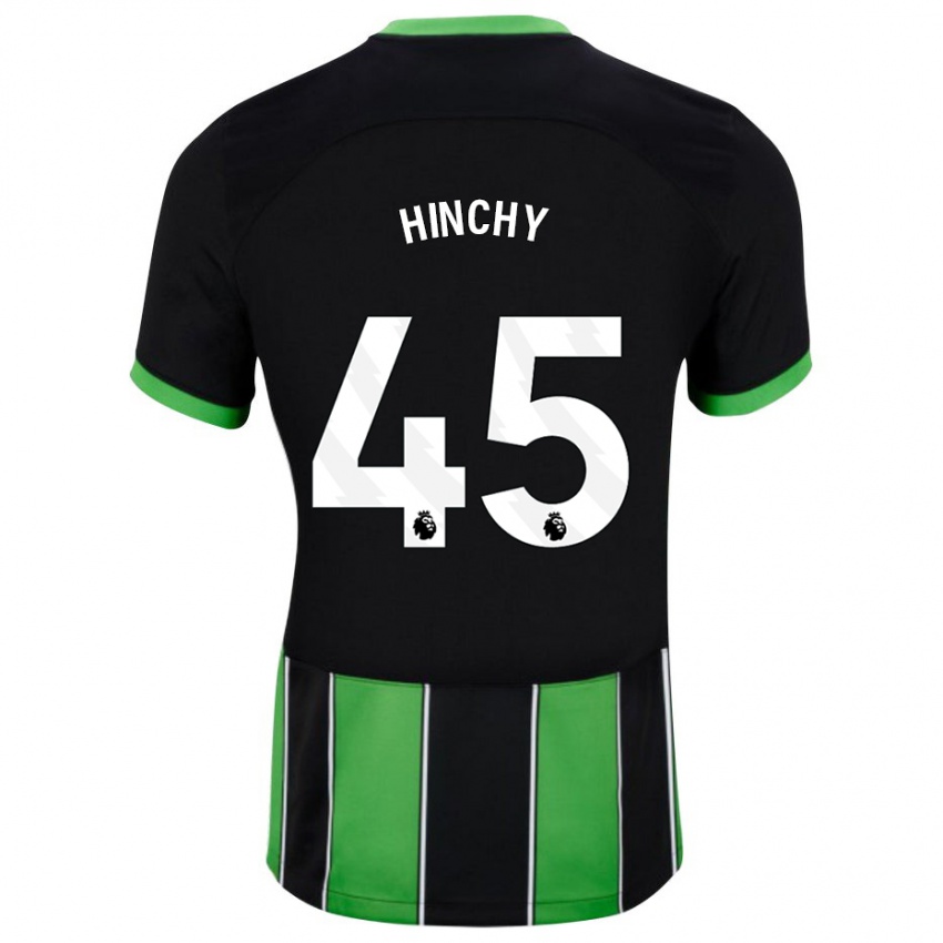 Niño Camiseta Jack Hinchy #45 Verde Negro 2ª Equipación 2023/24 La Camisa Perú