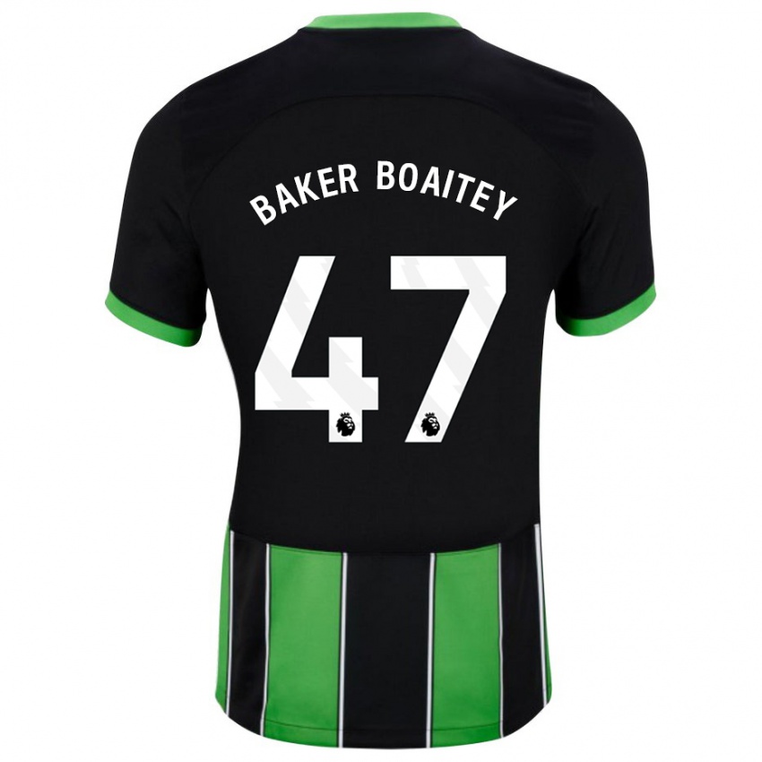 Niño Camiseta Benicio Baker-Boaitey #47 Verde Negro 2ª Equipación 2023/24 La Camisa Perú