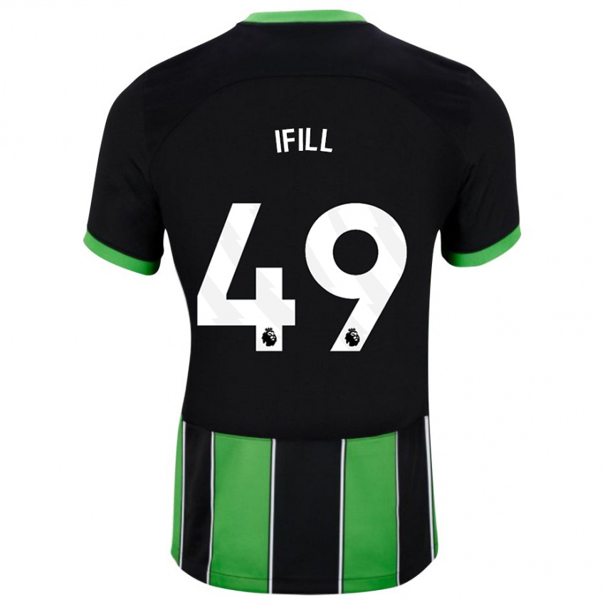 Niño Camiseta Marcus Ifill #49 Verde Negro 2ª Equipación 2023/24 La Camisa Perú