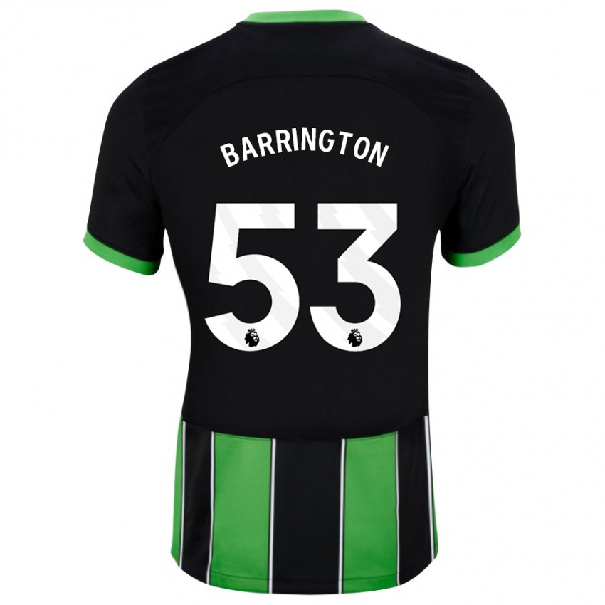 Niño Camiseta Luca Barrington #53 Verde Negro 2ª Equipación 2023/24 La Camisa Perú