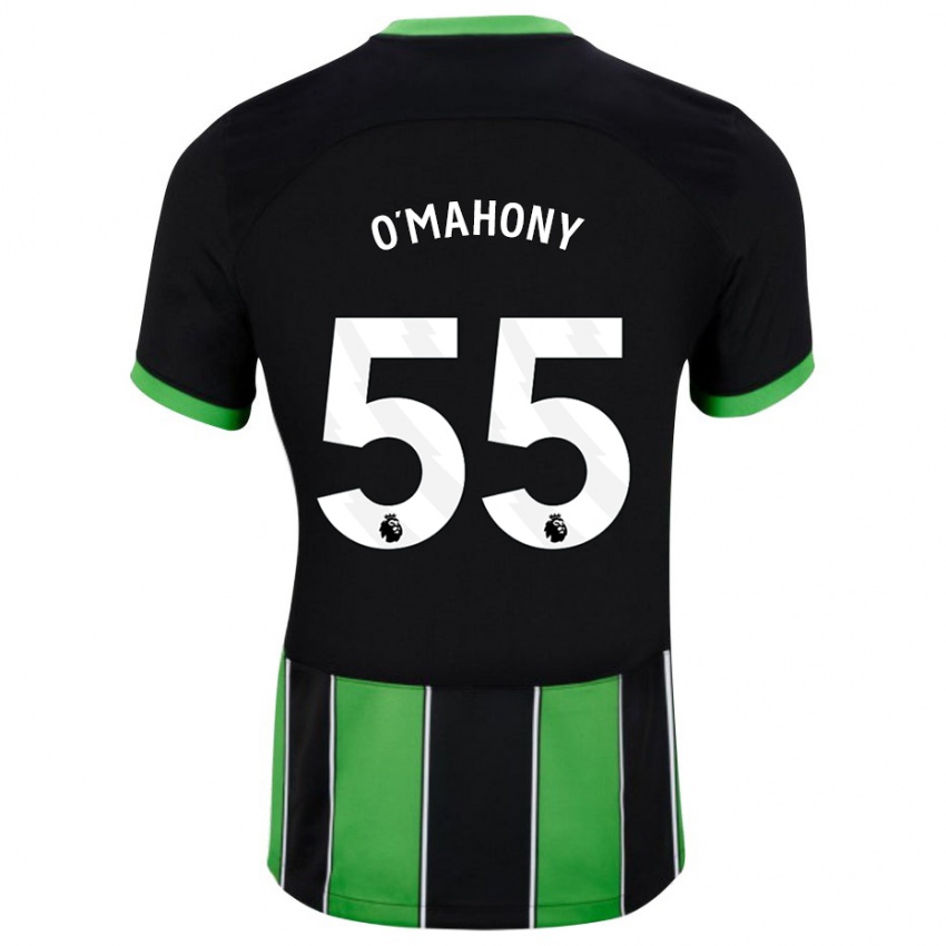 Niño Camiseta Mark O'mahony #55 Verde Negro 2ª Equipación 2023/24 La Camisa Perú