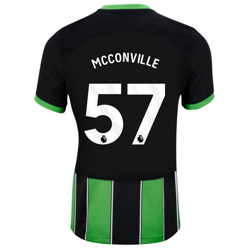 Niño Camiseta Ruairi Mcconville #57 Verde Negro 2ª Equipación 2023/24 La Camisa Perú