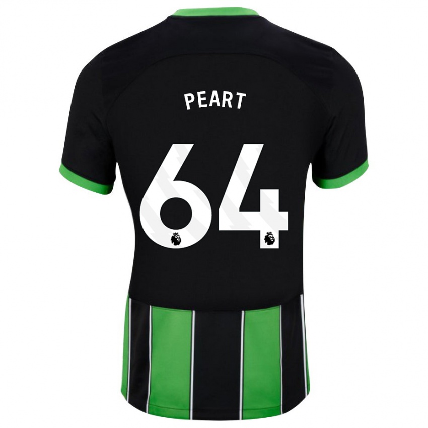 Niño Camiseta Brody Peart #64 Verde Negro 2ª Equipación 2023/24 La Camisa Perú