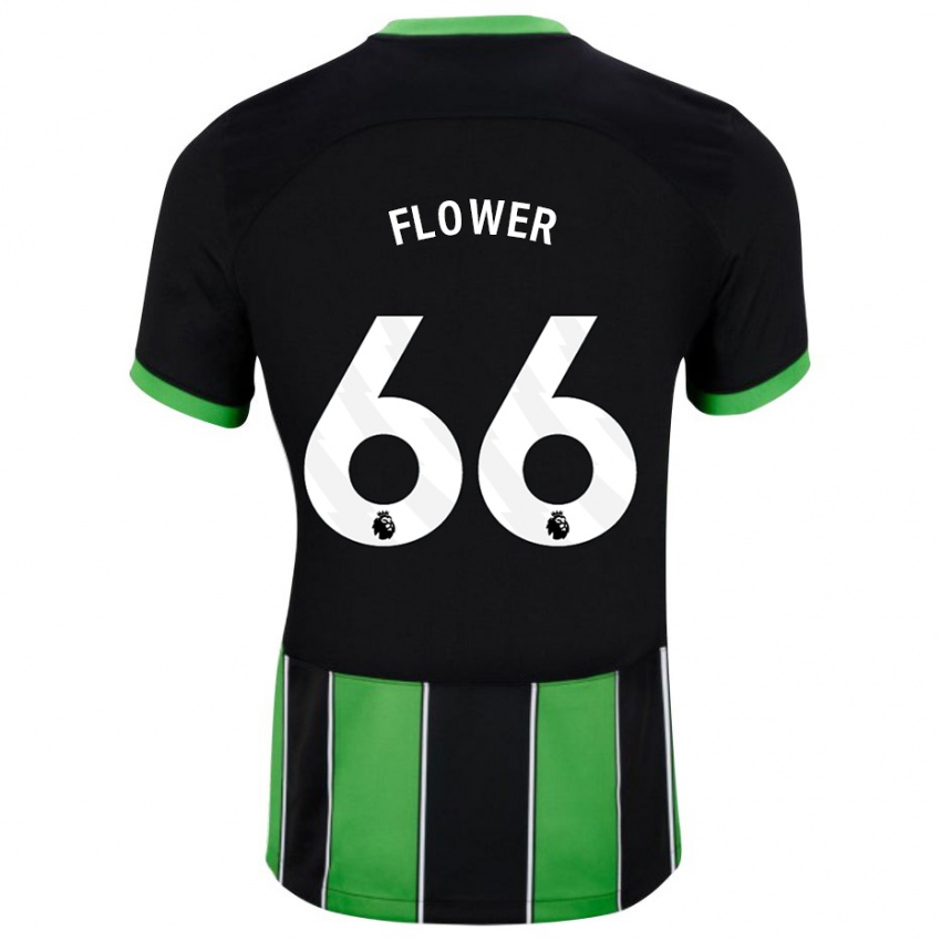 Niño Camiseta Louis Flower #66 Verde Negro 2ª Equipación 2023/24 La Camisa Perú