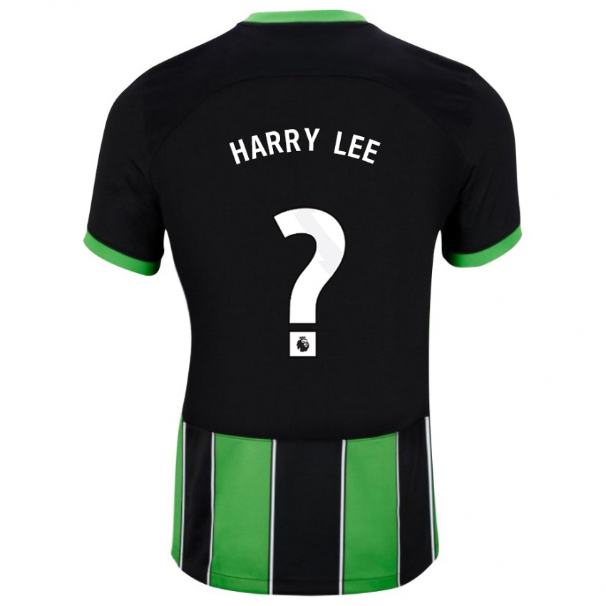 Niño Camiseta Harry Lee #0 Verde Negro 2ª Equipación 2023/24 La Camisa Perú