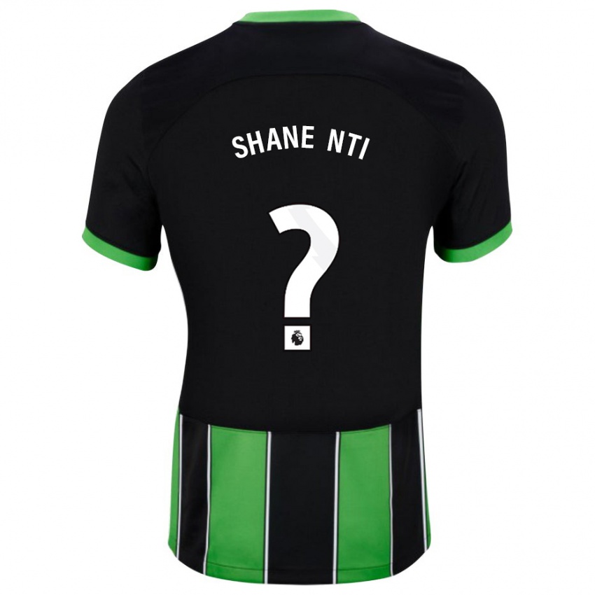 Niño Camiseta Shane Nti #0 Verde Negro 2ª Equipación 2023/24 La Camisa Perú