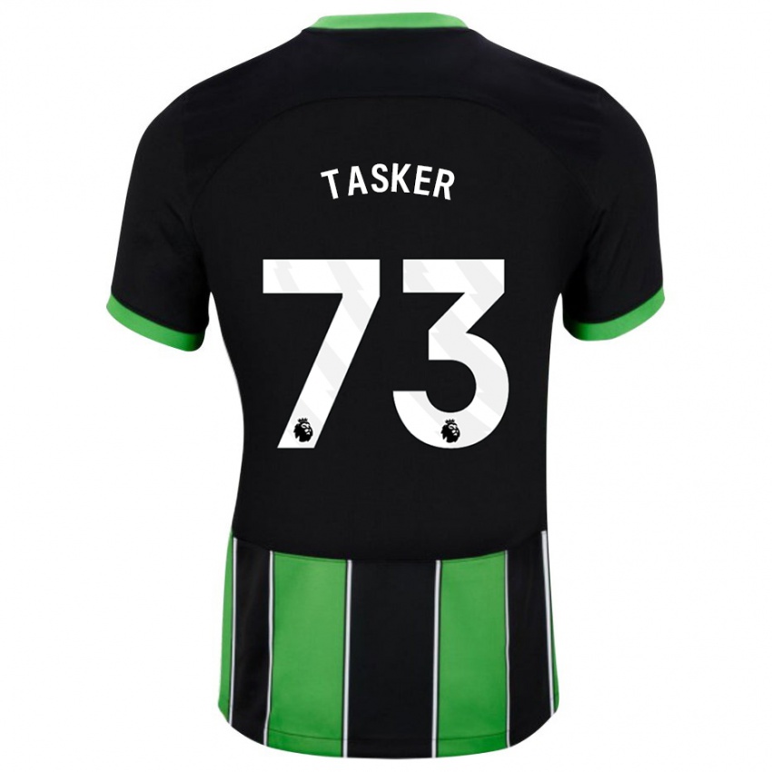 Niño Camiseta Charlie Tasker #73 Verde Negro 2ª Equipación 2023/24 La Camisa Perú