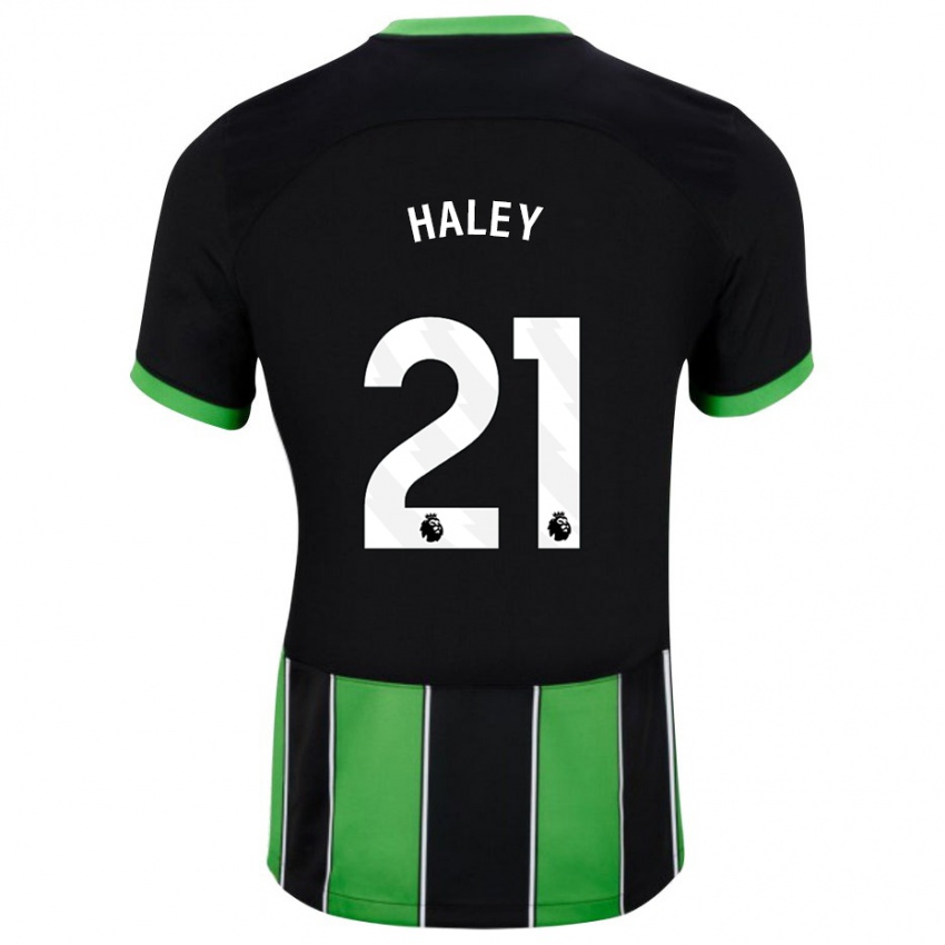Niño Camiseta Madison Haley #21 Verde Negro 2ª Equipación 2023/24 La Camisa Perú