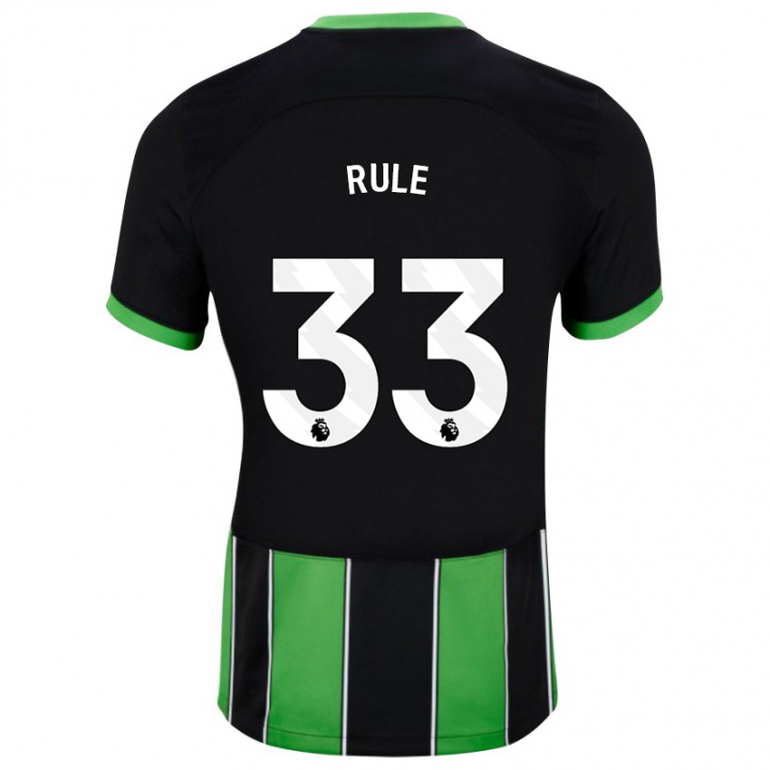 Niño Camiseta Charlize Jayde Rule #33 Verde Negro 2ª Equipación 2023/24 La Camisa Perú