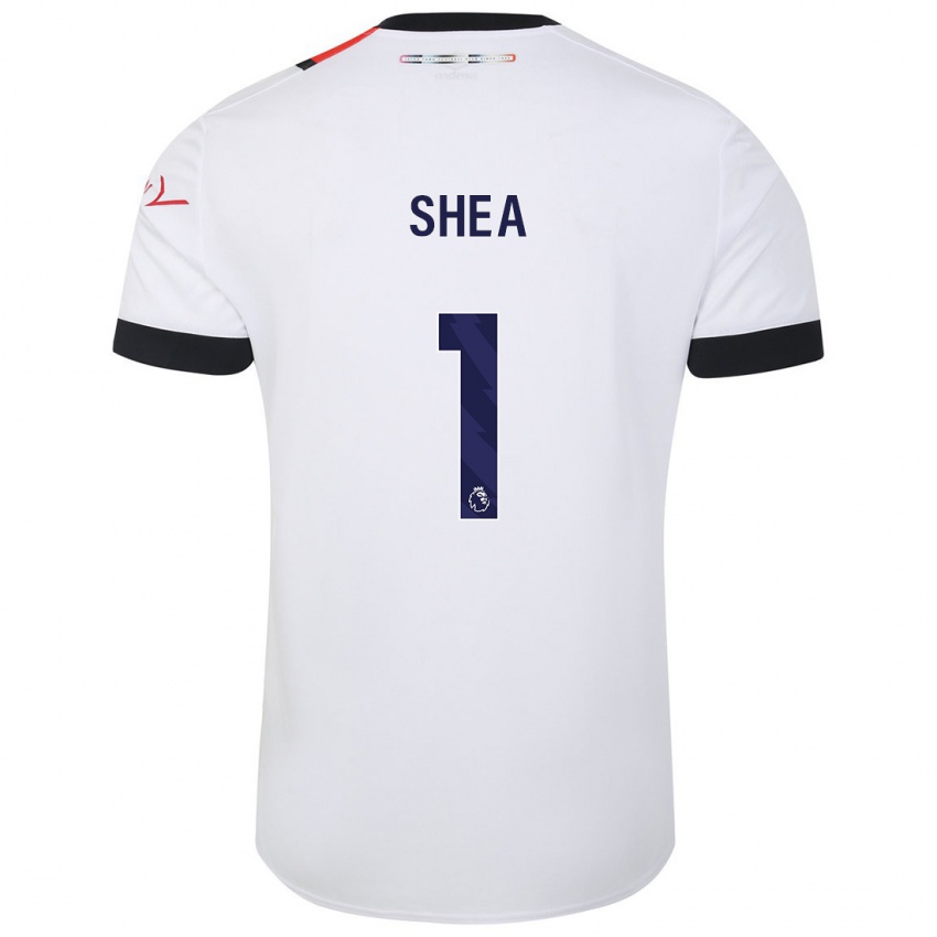 Niño Camiseta James Shea #1 Blanco 2ª Equipación 2023/24 La Camisa Perú