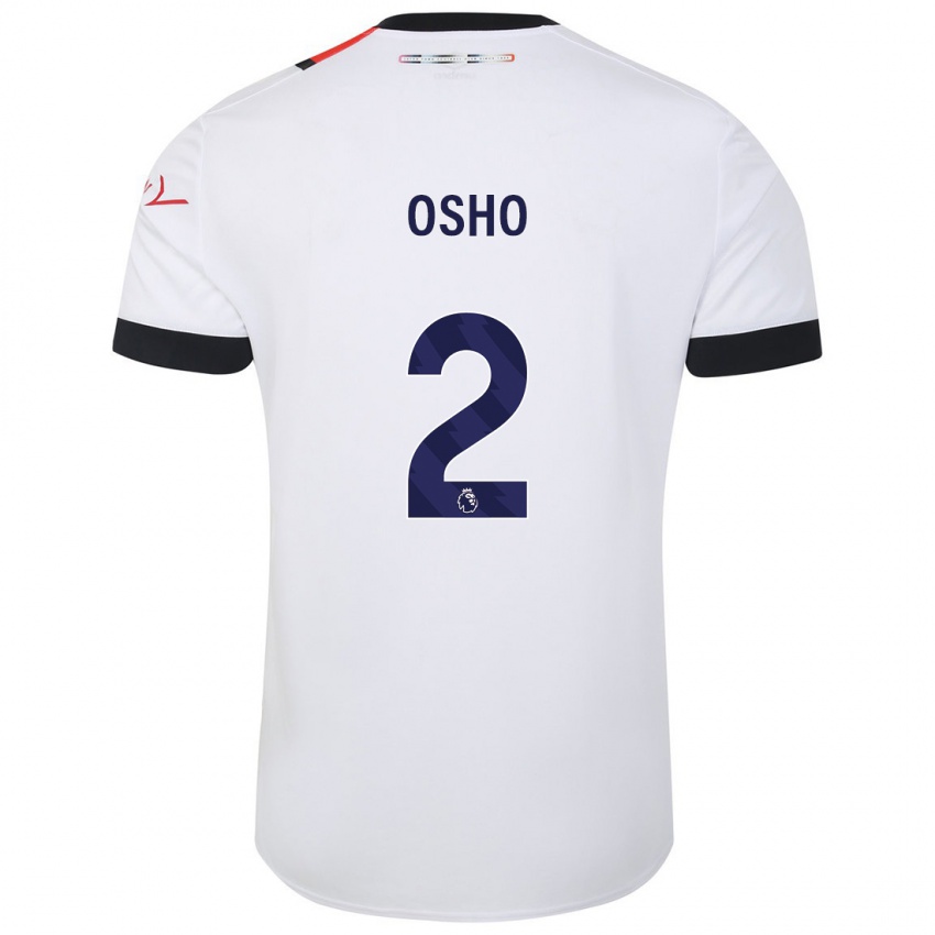 Niño Camiseta Gabriel Osho #2 Blanco 2ª Equipación 2023/24 La Camisa Perú