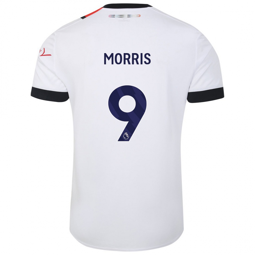 Niño Camiseta Carlton Morris #9 Blanco 2ª Equipación 2023/24 La Camisa Perú