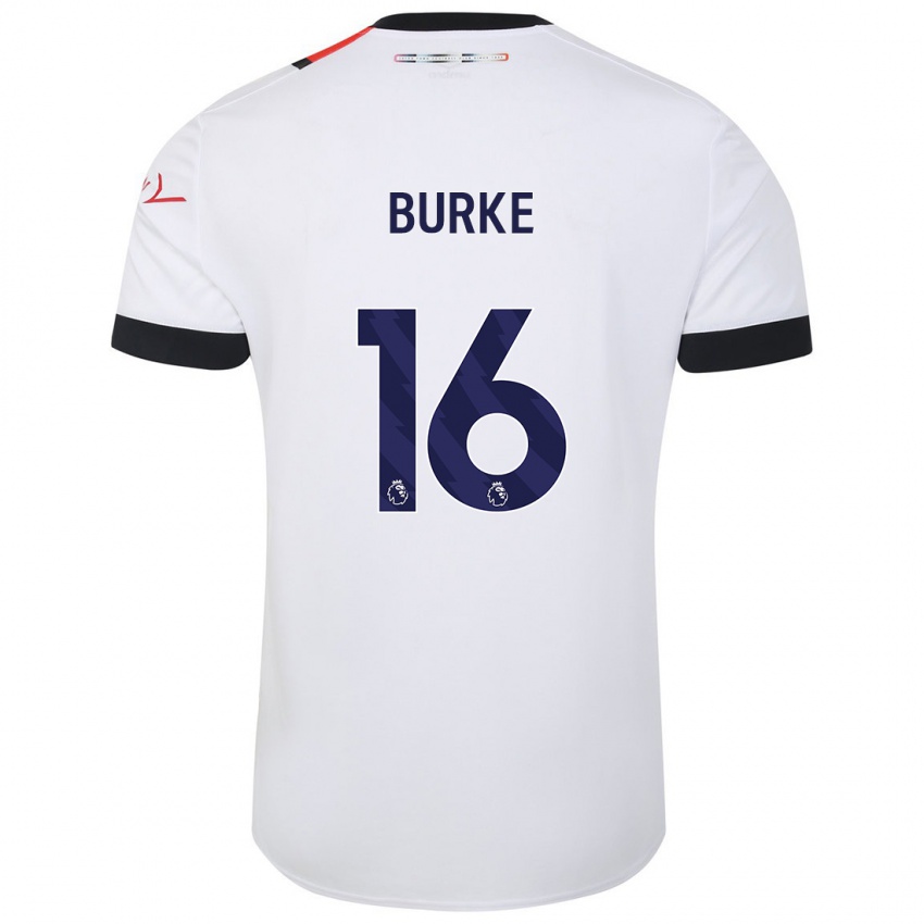 Niño Camiseta Reece Burke #16 Blanco 2ª Equipación 2023/24 La Camisa Perú