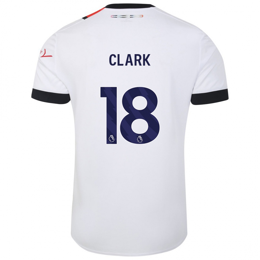 Niño Camiseta Jordan Clark #18 Blanco 2ª Equipación 2023/24 La Camisa Perú