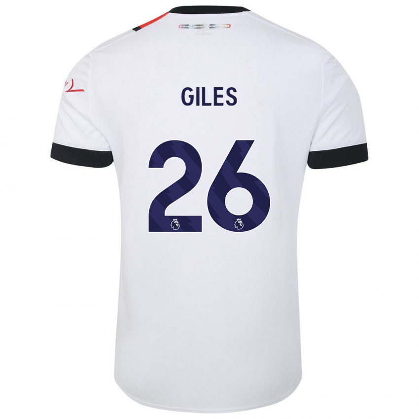 Niño Camiseta Ryan Giles #26 Blanco 2ª Equipación 2023/24 La Camisa Perú