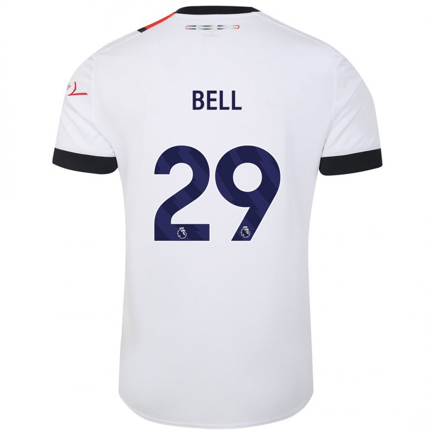 Niño Camiseta Amari'i Bell #29 Blanco 2ª Equipación 2023/24 La Camisa Perú