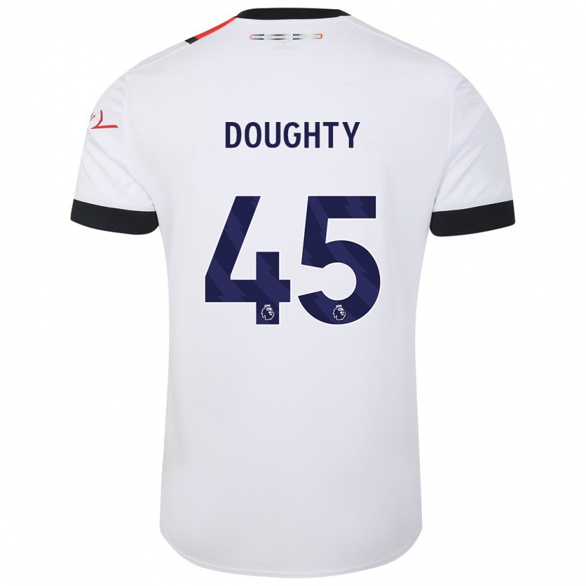 Niño Camiseta Alfie Doughty #45 Blanco 2ª Equipación 2023/24 La Camisa Perú