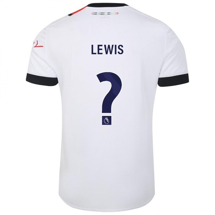 Niño Camiseta Millar Matthews-Lewis #0 Blanco 2ª Equipación 2023/24 La Camisa Perú